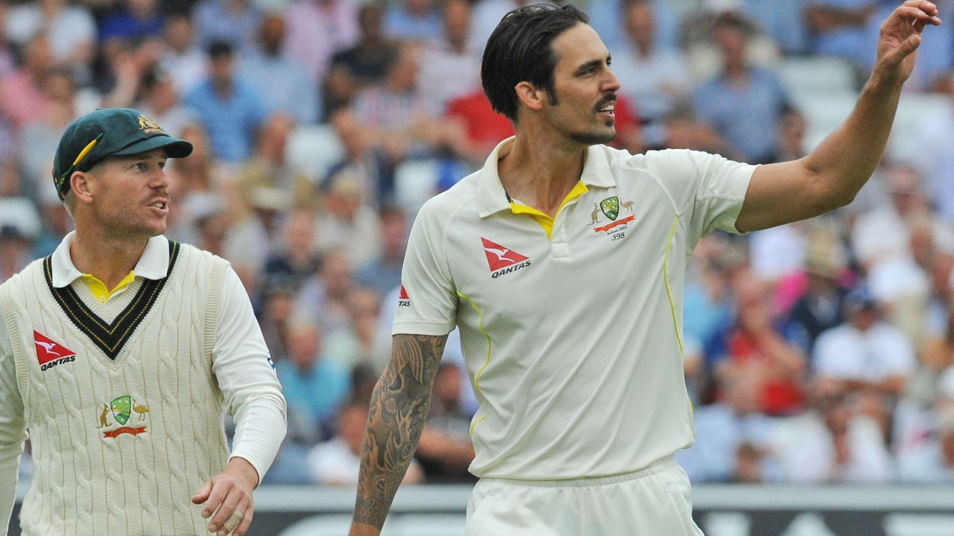 Johnson launched a scathing attack on David Warner (Pic: Getty) 