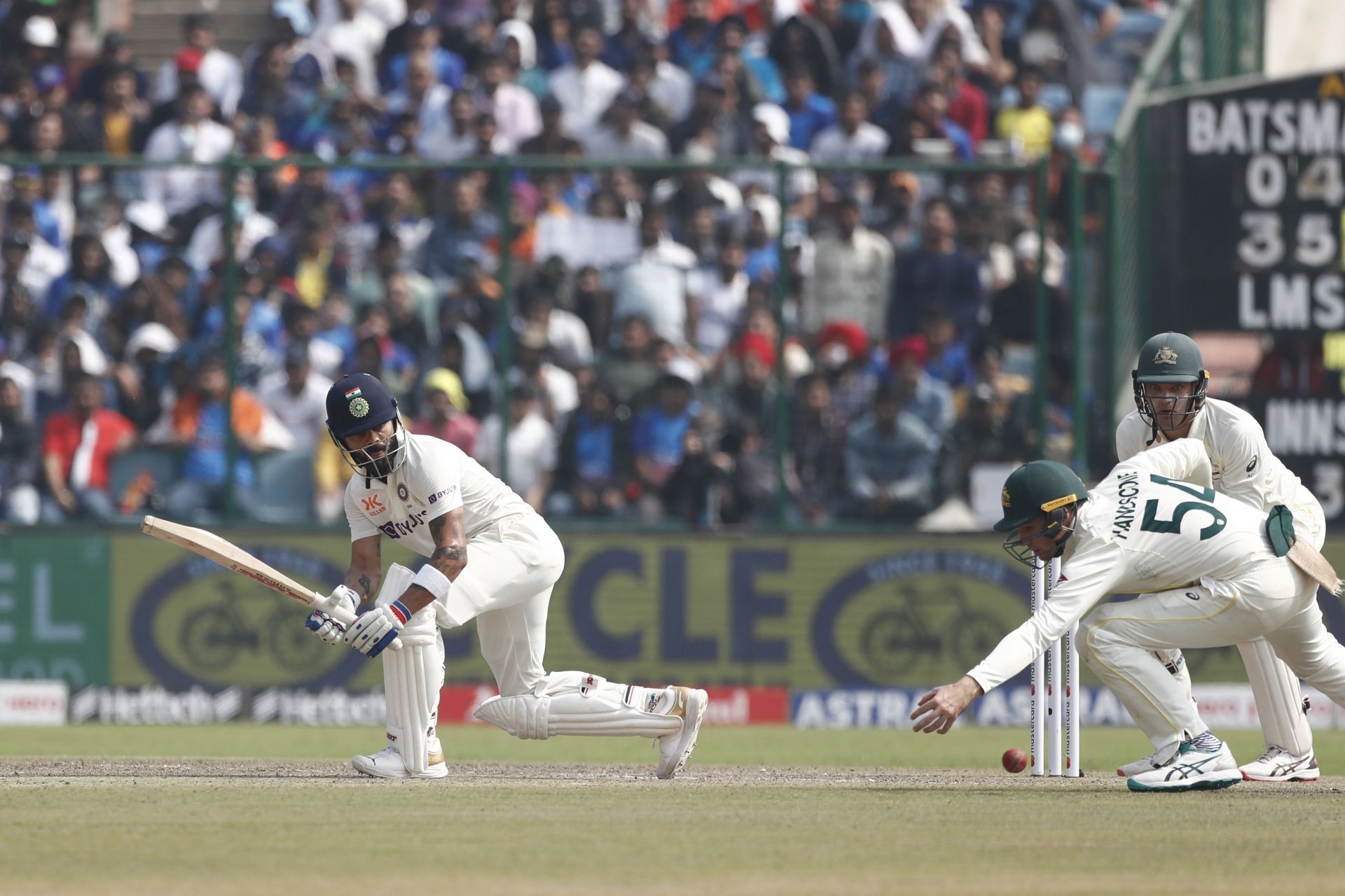 Virat Kohli batting during the Border-Gavaskar Trophy. (Pic: Getty Images)