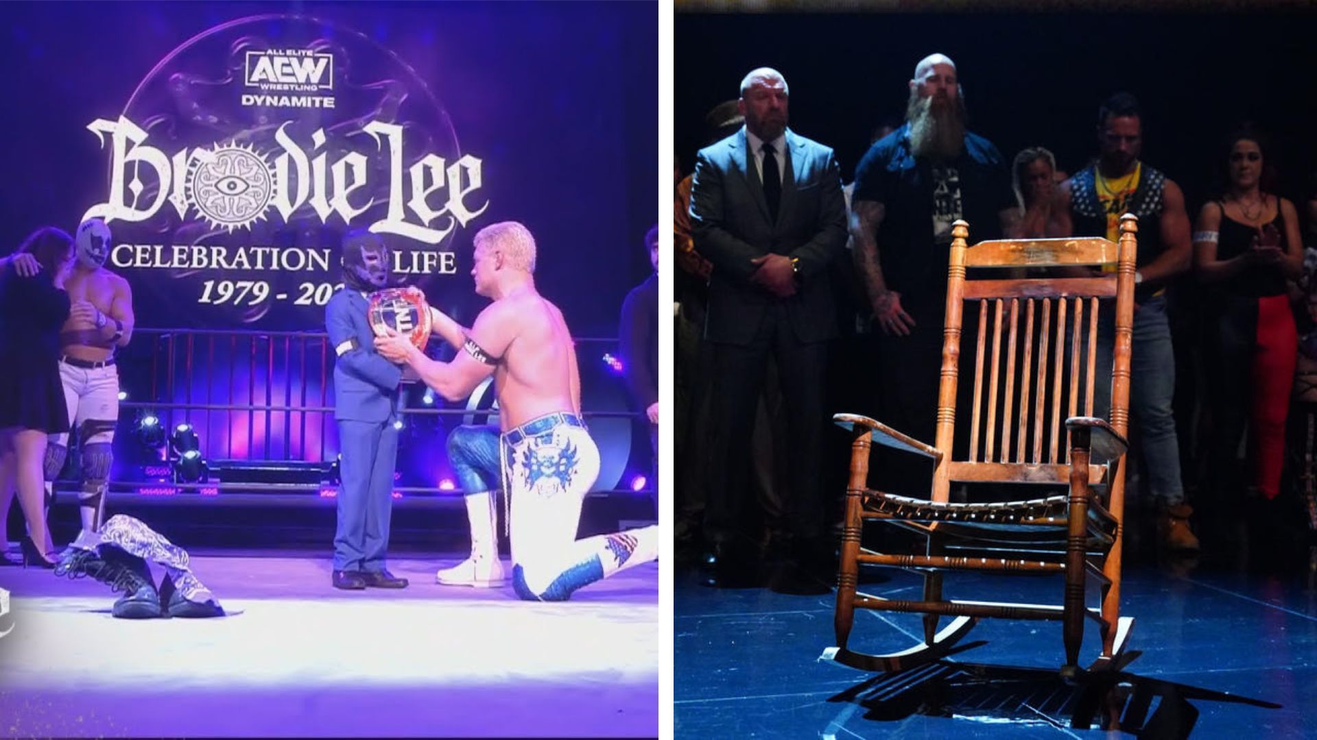 AEW&#039;s tribute to Brodie Lee and WWE&#039;s tribute to Bray Wyatt, respectively