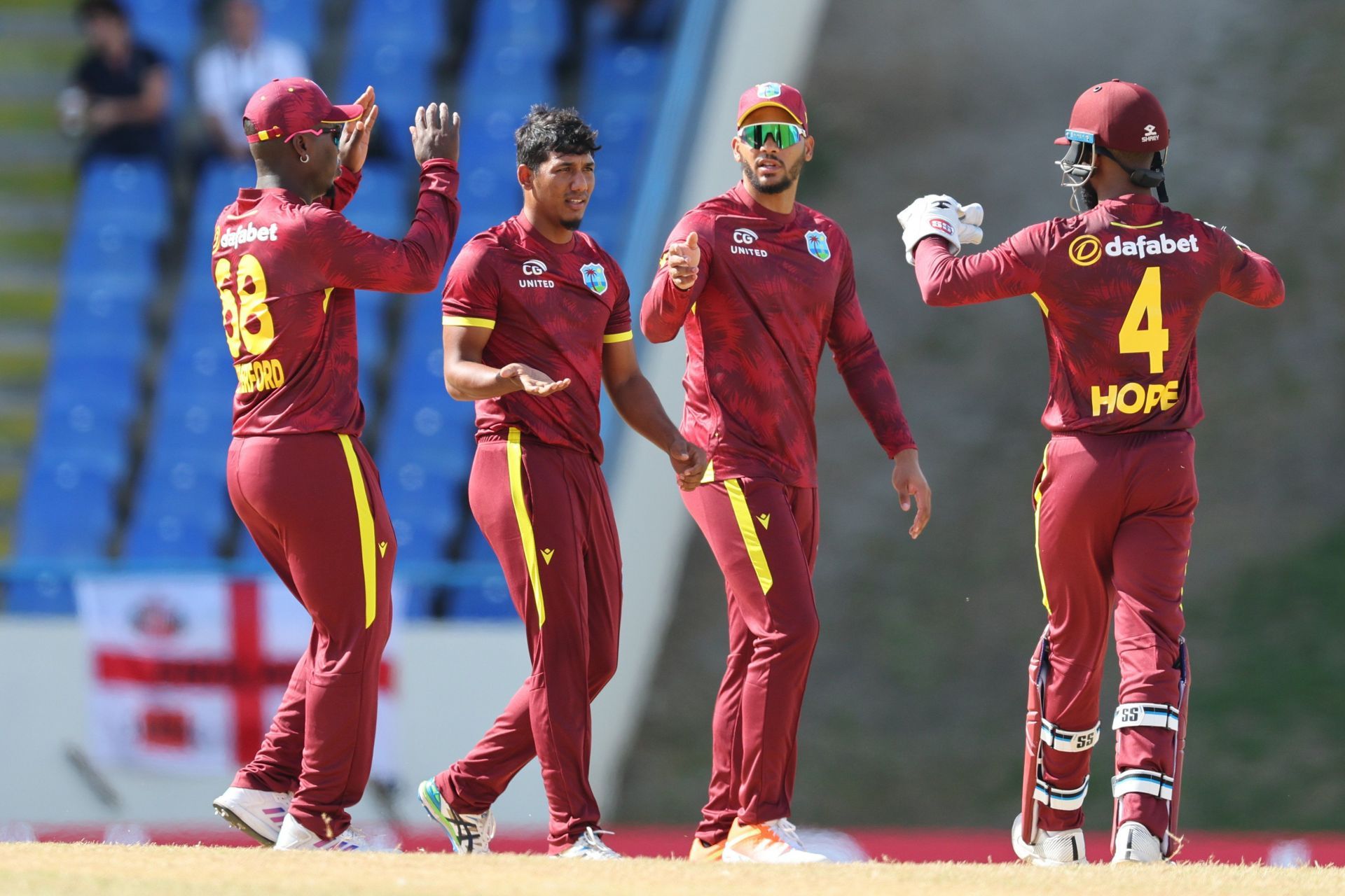 West Indies cricketers. (Photo Credits: West Indies)