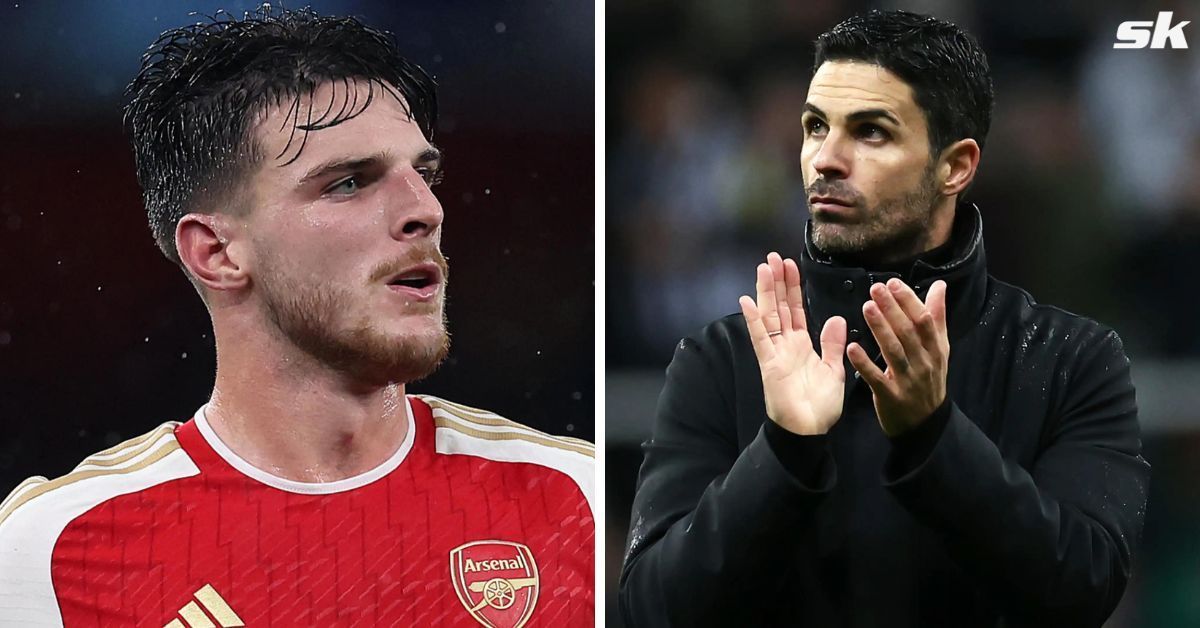 Mikel Arteta has revealed why he played Declan Rice in unnatural position against PSV.