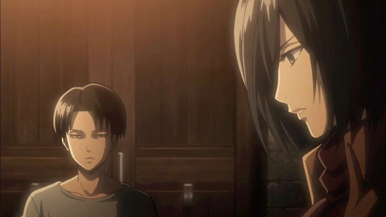 Levi and Mikasa (Image via Wit)