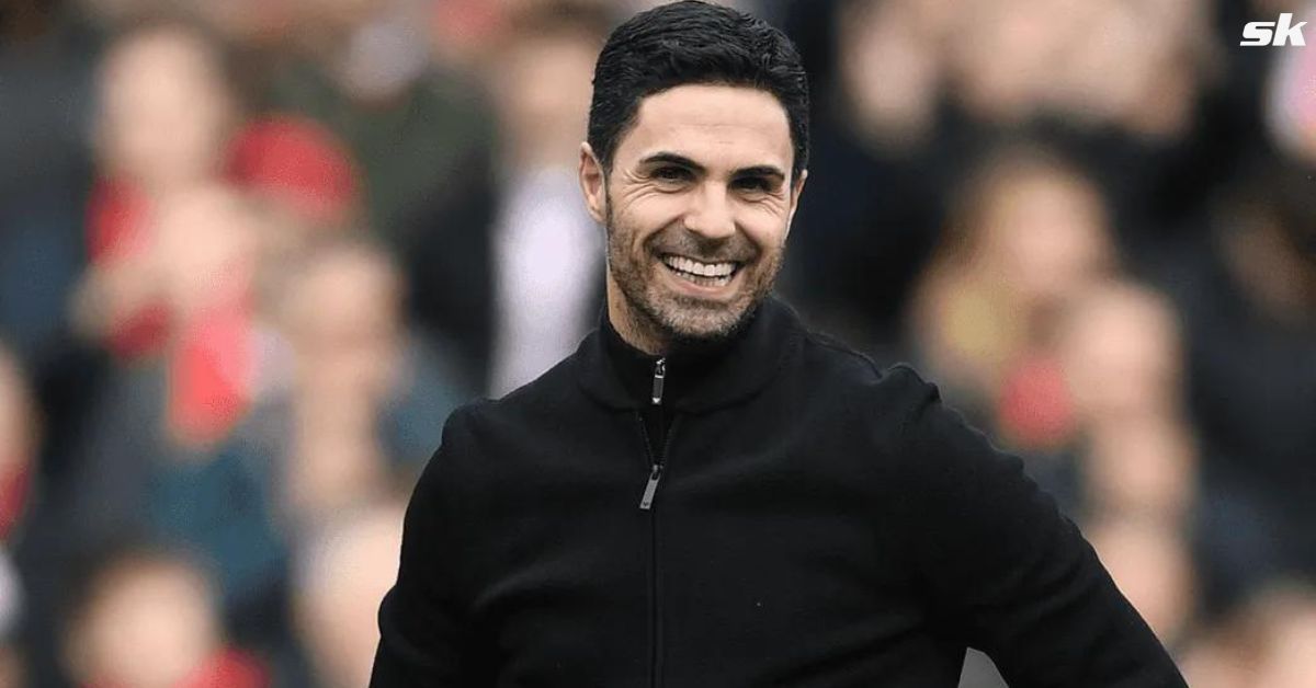 Arsenal manager Mikel Arteta reacts during a match.