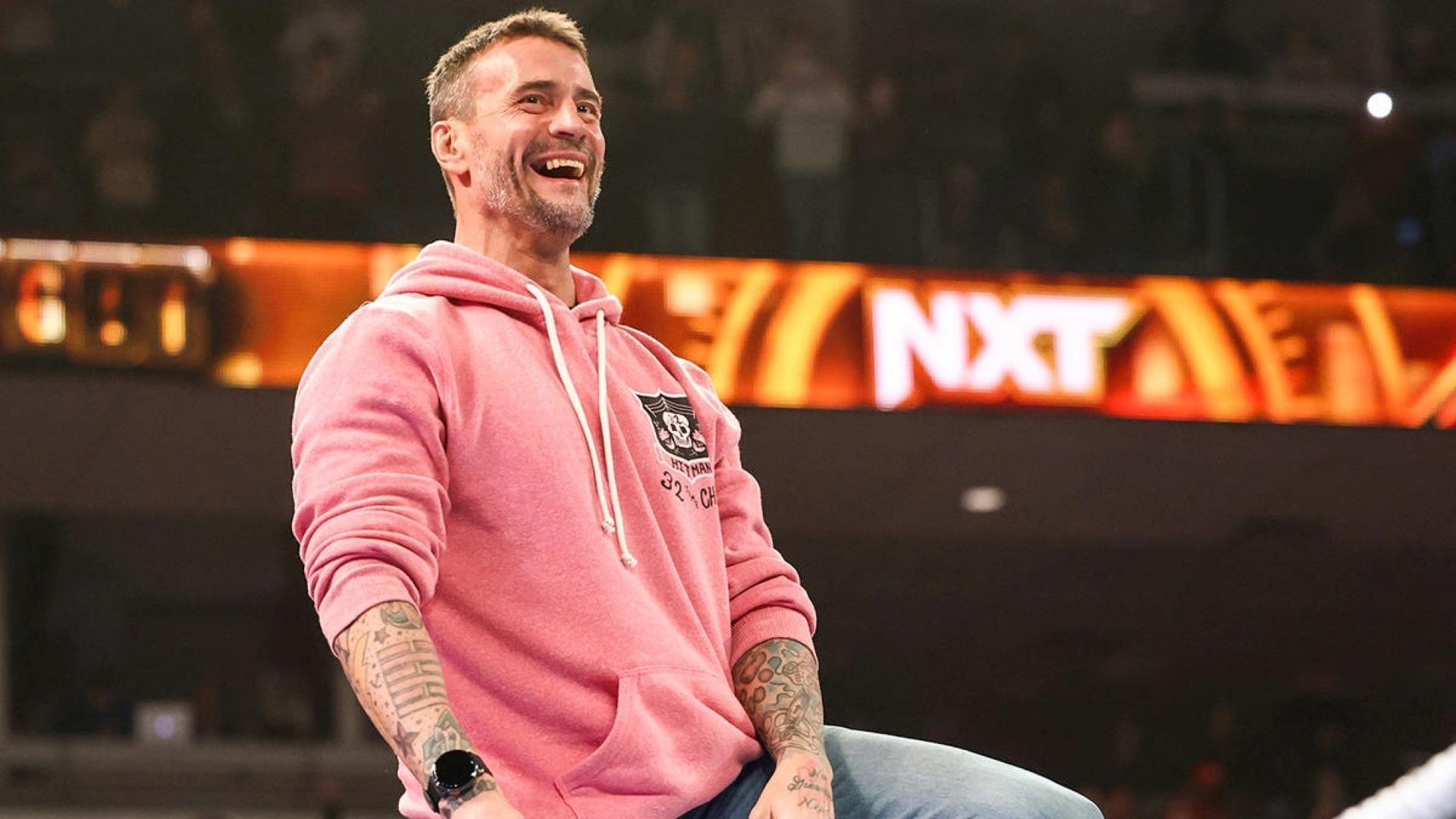 CM Punk wearing Bret Hart