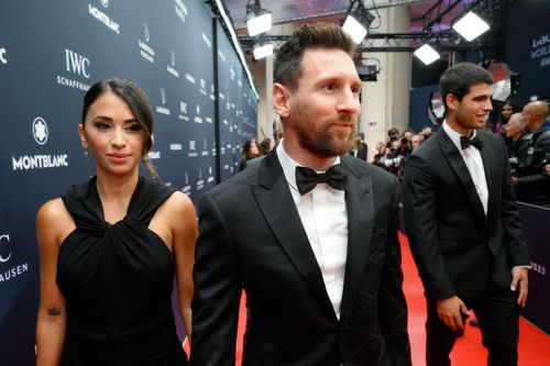 Antonela Roccuzzo congratulated her partner on another Ballon d'Or win.
