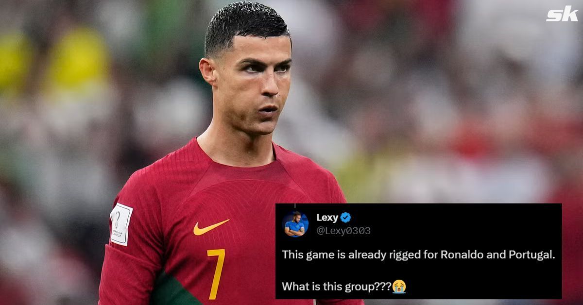 Cristiano Ronaldo of Portugal looks on