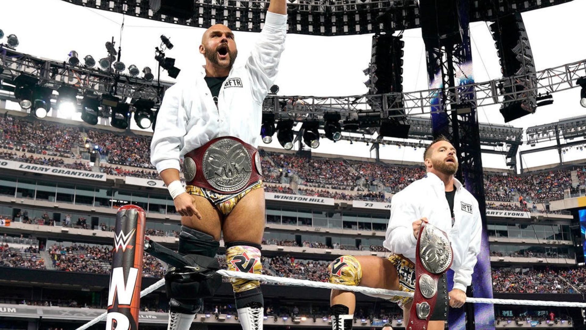 The Revival as RAW Tag Team Champions at WrestleMania 35!