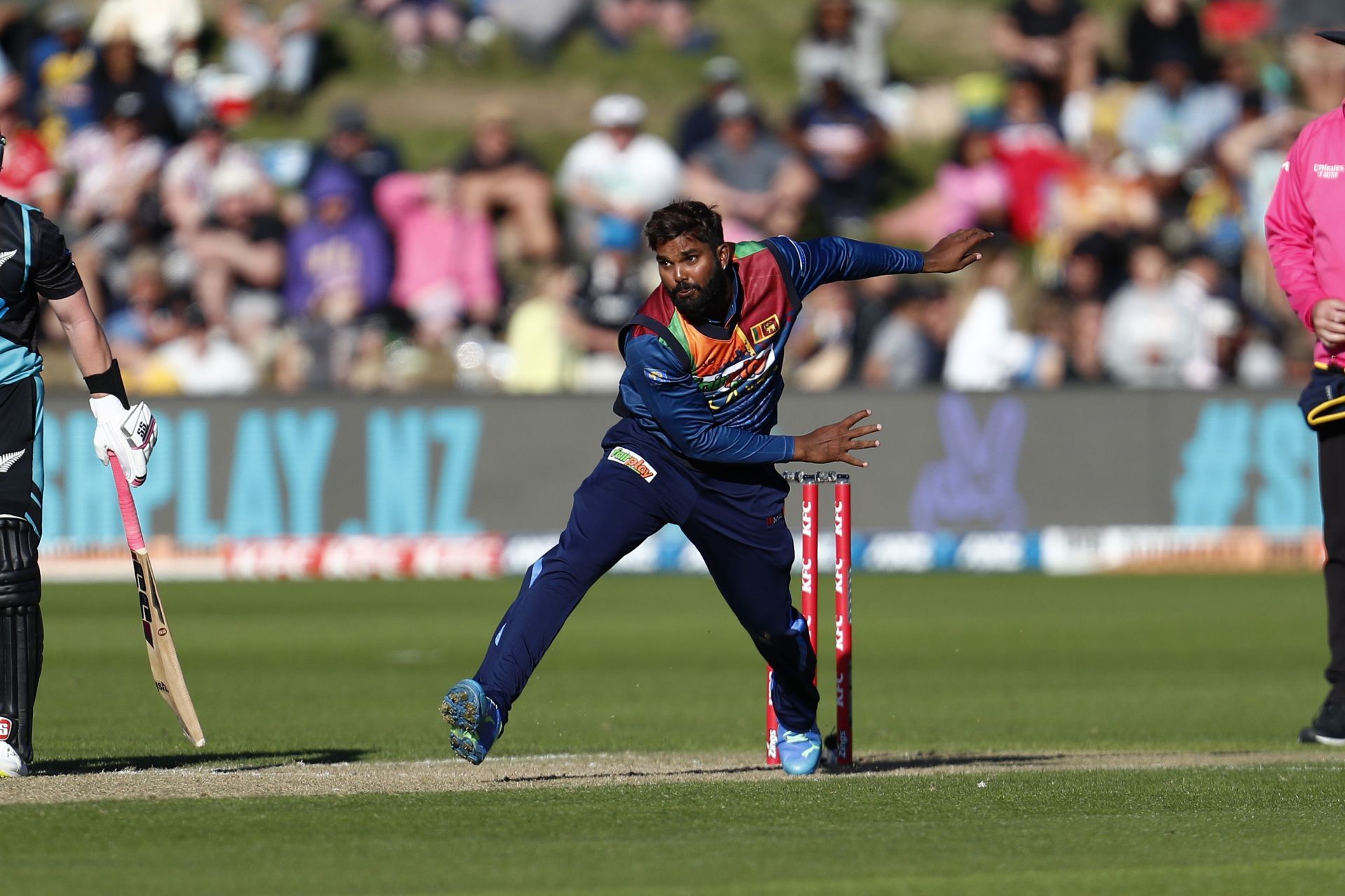 Sri Lanka&rsquo;s bowling all-rounder Wanindu Hasaranga (Pic: Getty Images)