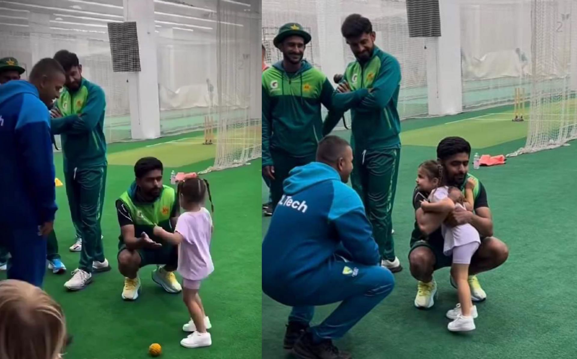 Babar Azam with Usman Khawaja