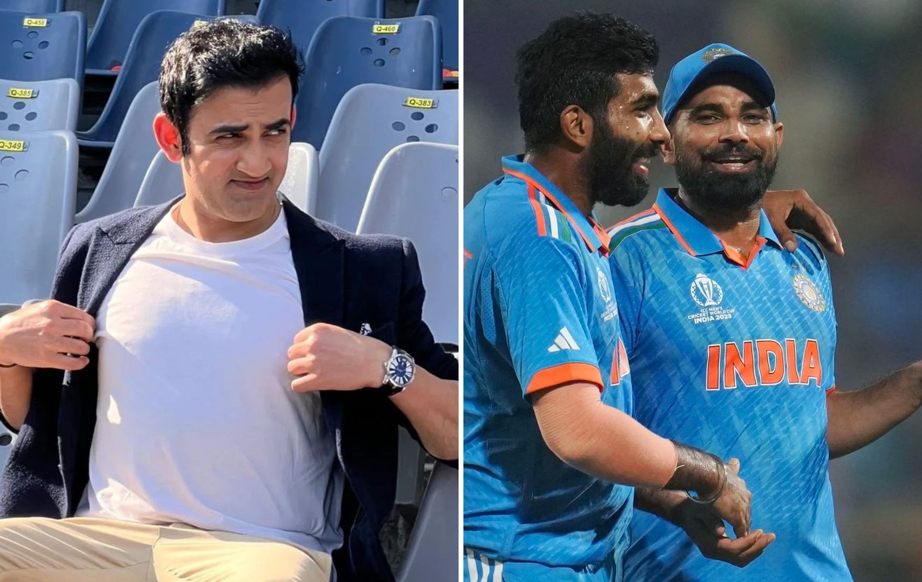 Gautam Gambhir (L). (Pics: Instagram/AP)