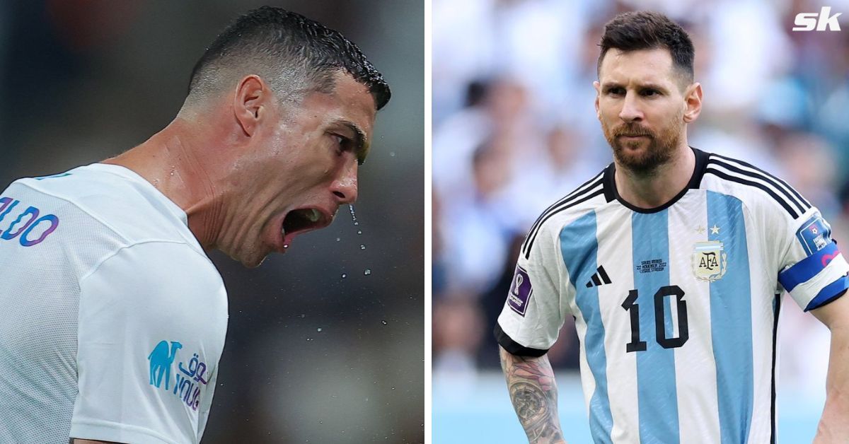 Cristiano Ronaldo (left) and Lionel Messi (right)