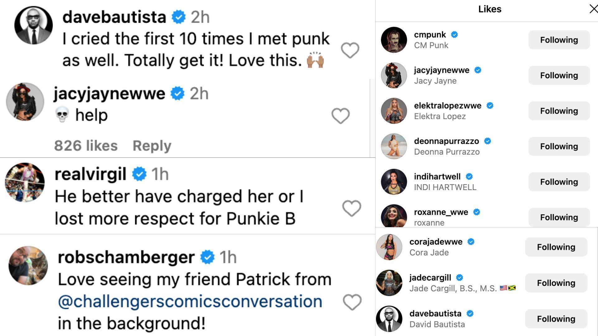 Stars react to Cora Jade&#039;s meeting with Punk.