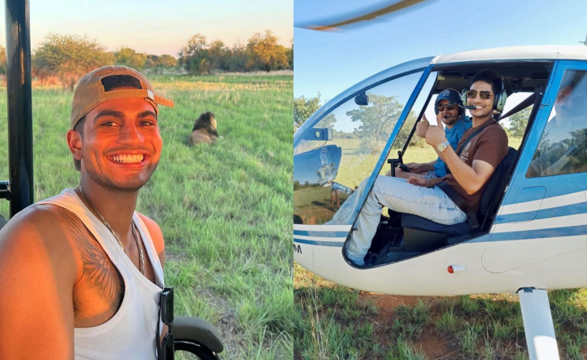 Shubman Gill enjoying a safari in South Africa. 