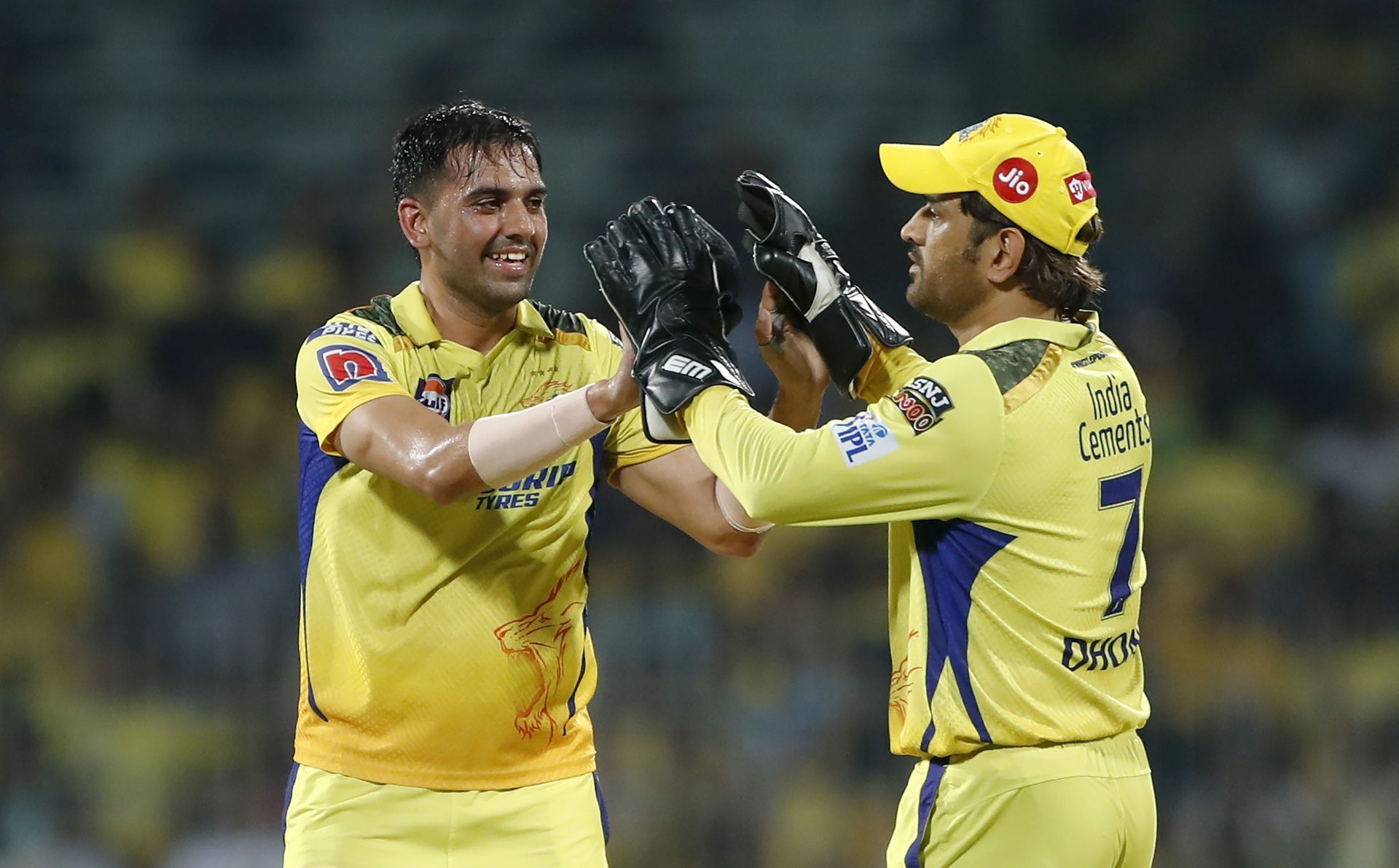 Deepak Chahar celebrates, IPL 2023: Qualifier 1 - Gujarat Titans vs Chennai Super Kings