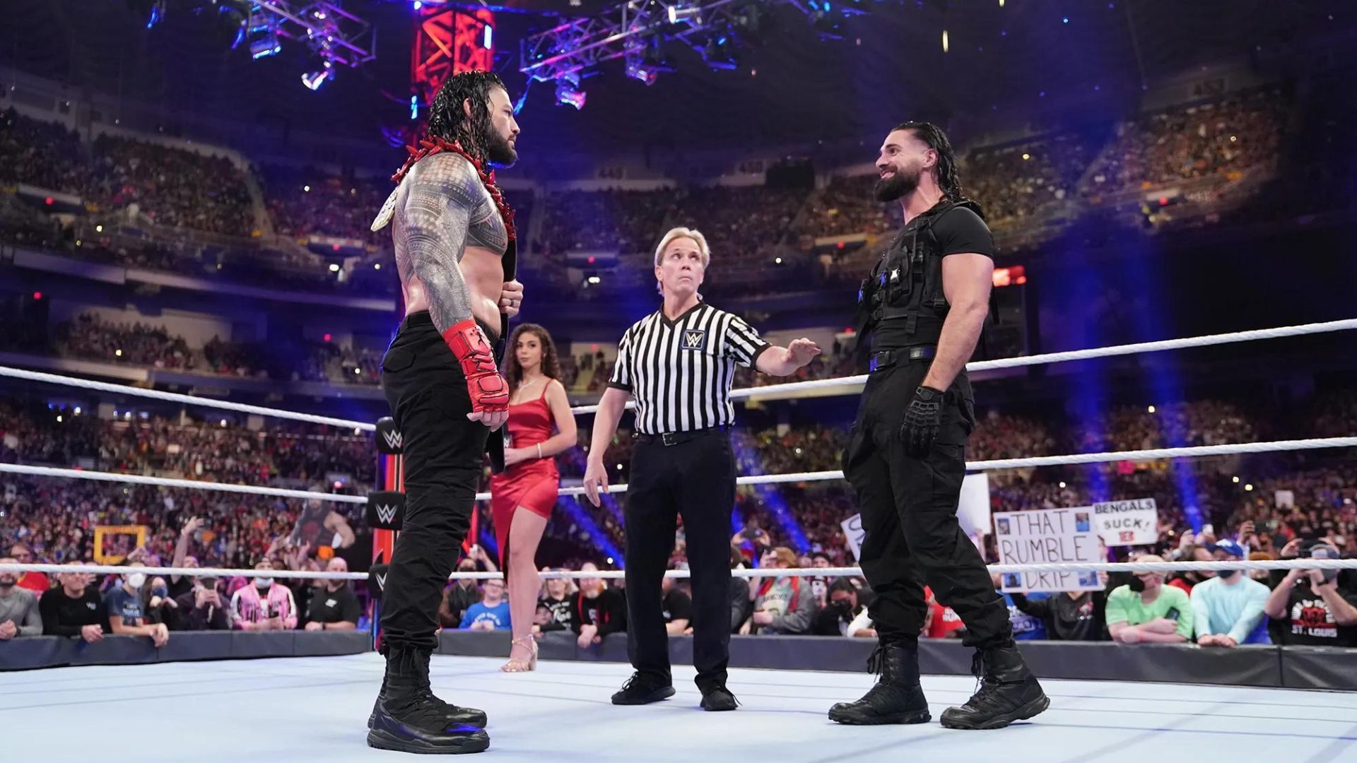 Reigns and Rollins&#039; last televised match with each other was over a year ago.