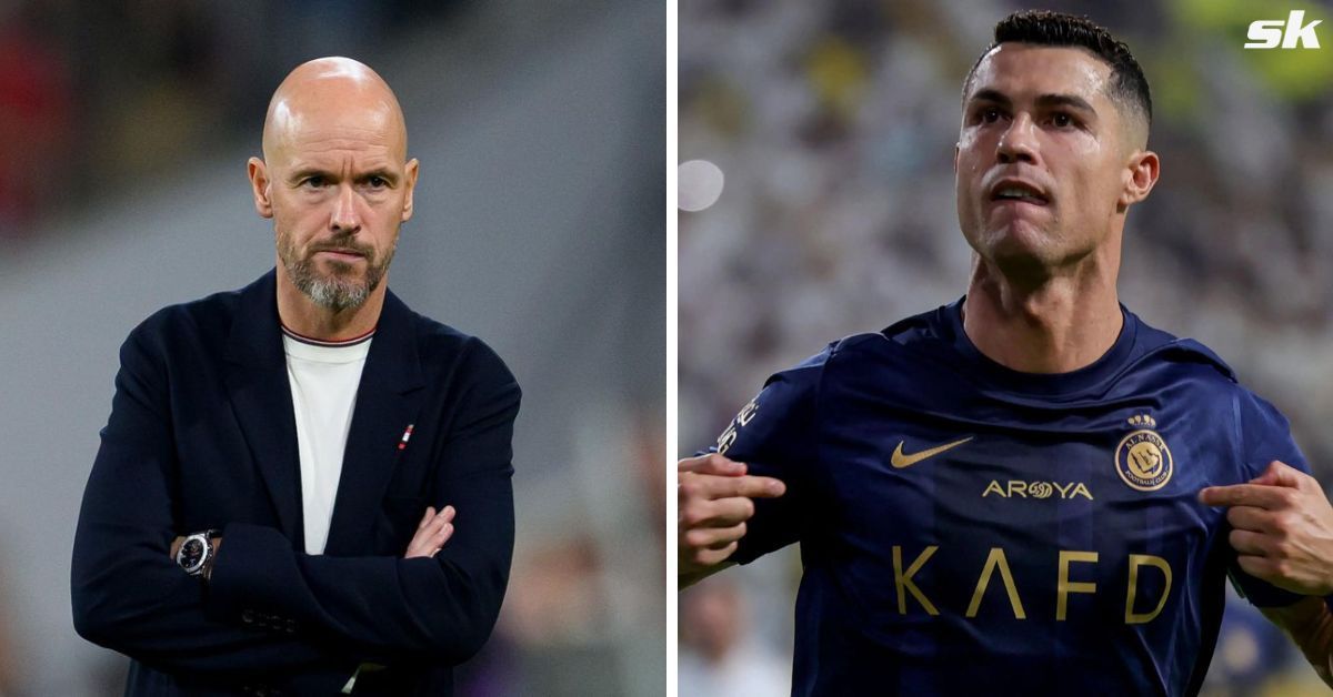 Cristiano Ronaldo and Erik ten Hag (via Getty Images)