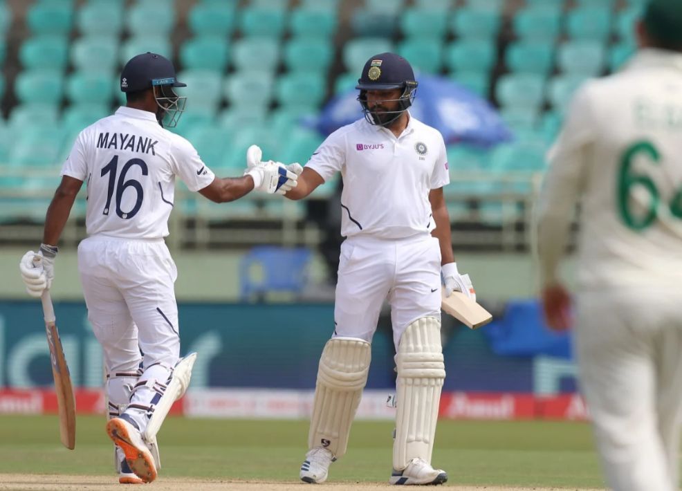 Rohit Sharma and Mayank Agarwal scored the third-highest opening partnership for India