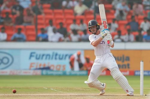 Ollie Pope has struck 17 fours during his unbeaten innings. [P/C: BCCI]