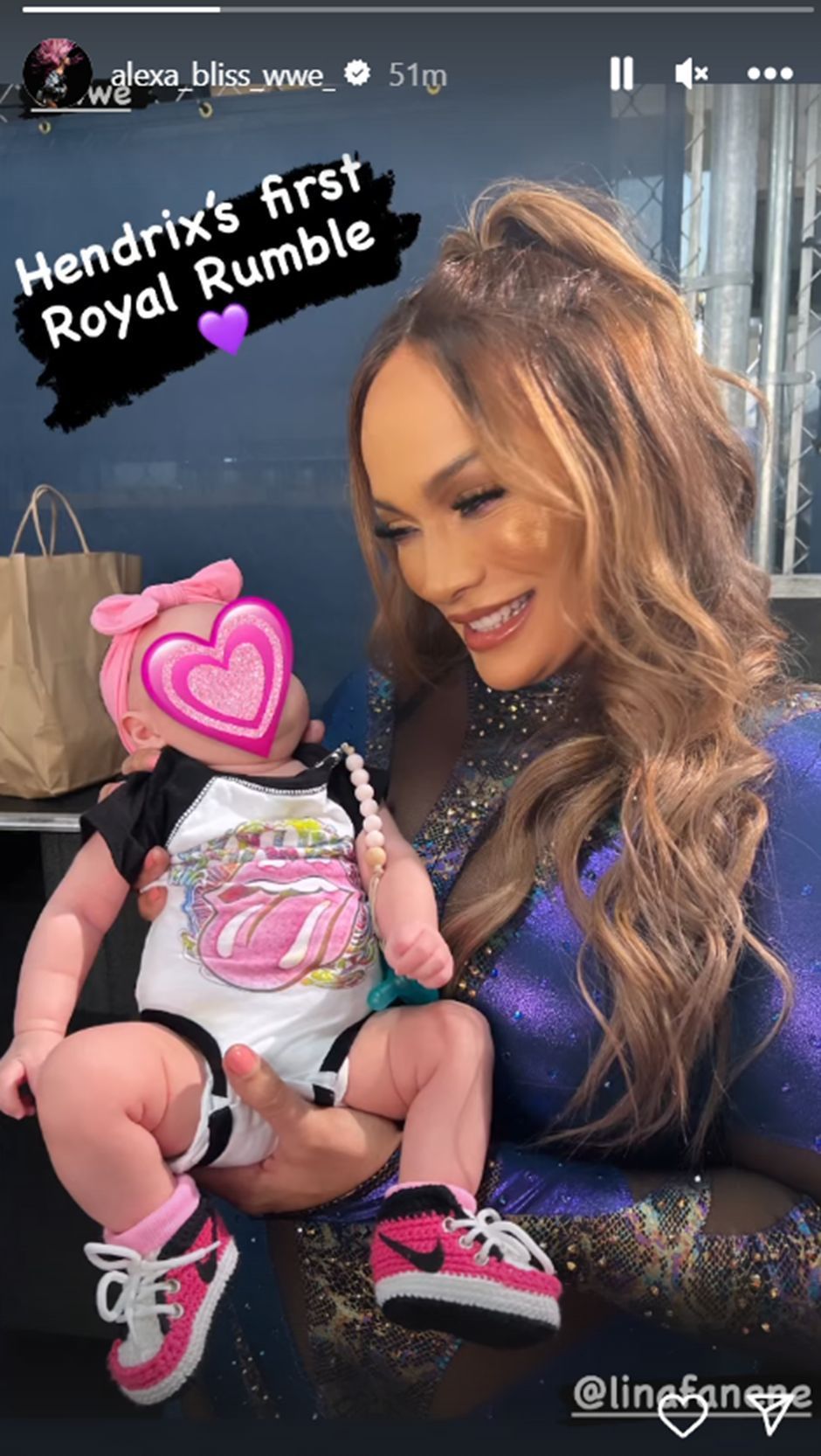 Alexa Bliss&#039; daughter got to meet Nia Jax