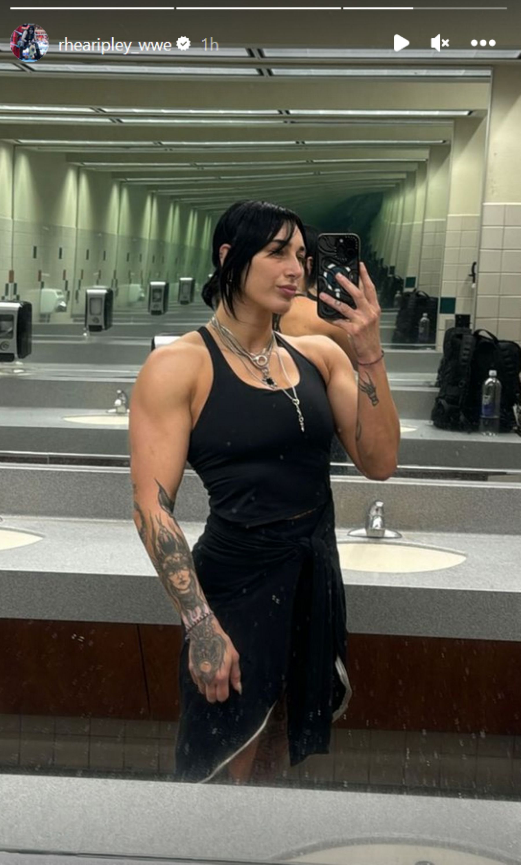 Rhea Ripley poses before tonight&#039;s WWE RAW