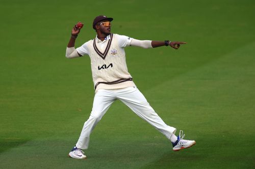 Sai Sudharsan in action: Surrey v Northamptonshire - LV= Insurance County Championship