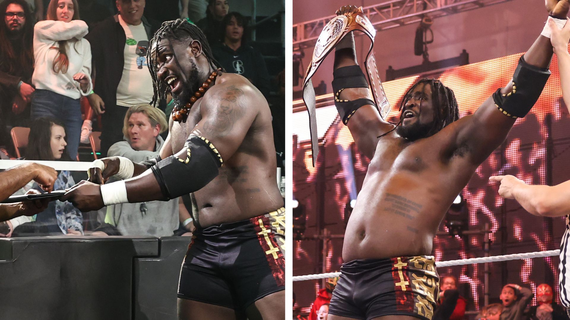 Oba Femi won his first title in WWE on the latest NXT episode