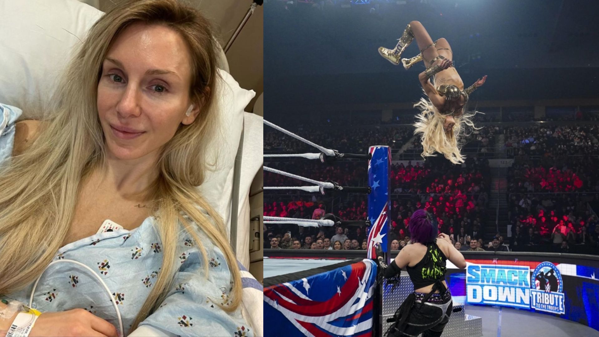 Charlotte Flair got injured during her match against Asuka