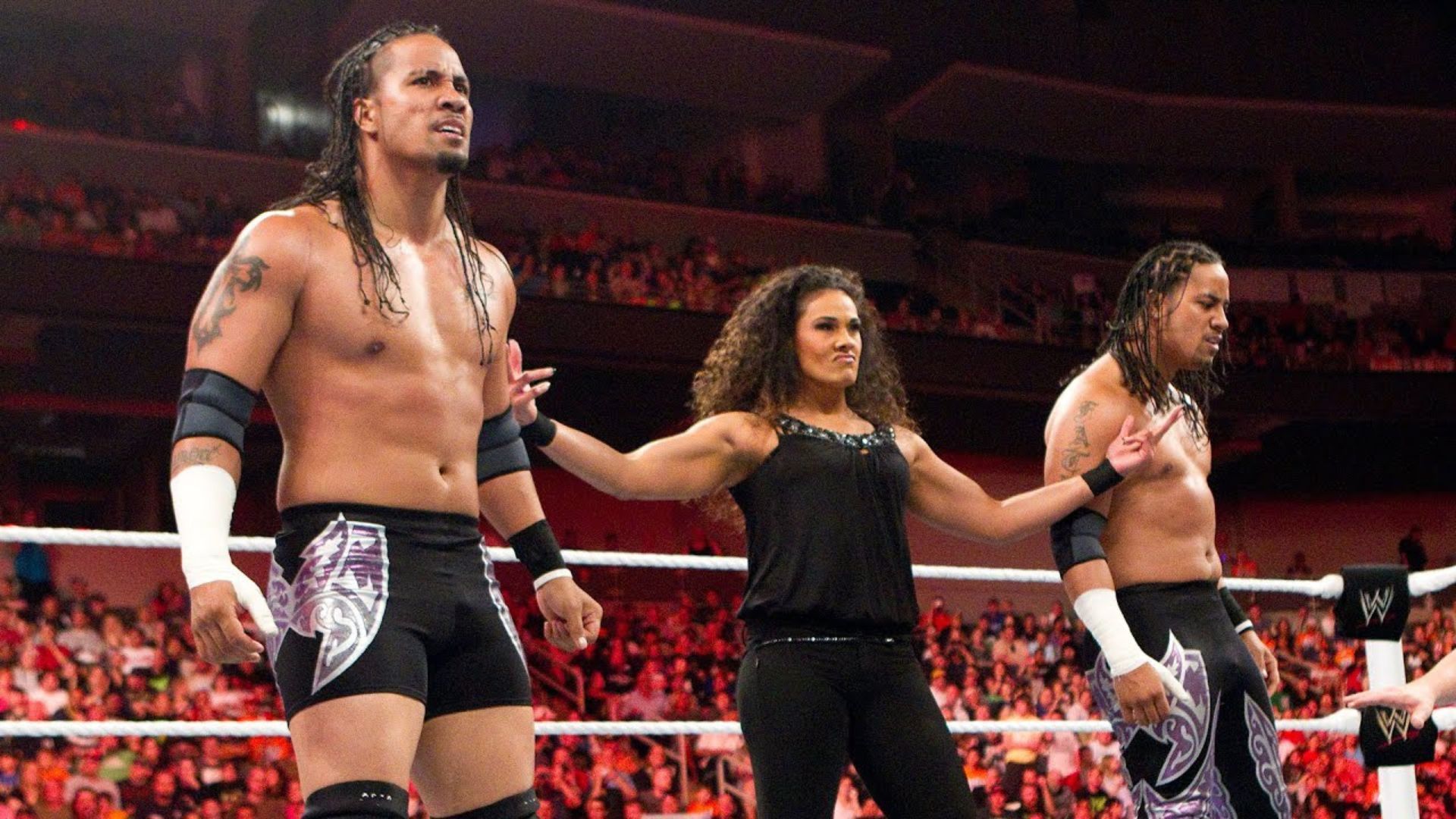 Tamina debuted with The Usos in 2010