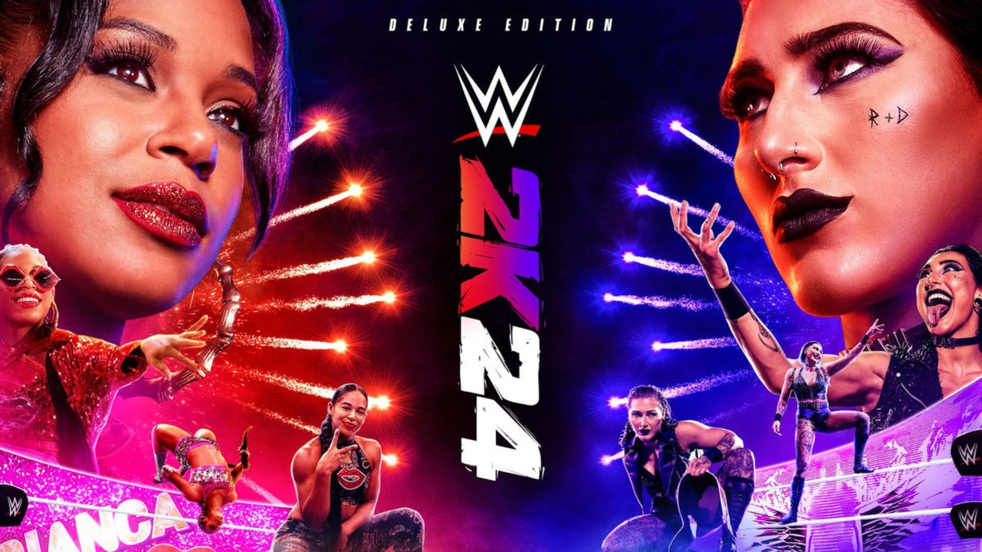 Rhea Ripley and Bianca Belair made history by being the cover stars of WWE 2K24