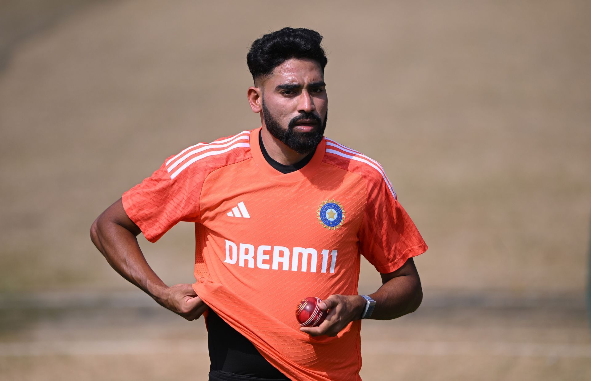 Mohammed Siraj during a net session. (Pic: Getty Images)
