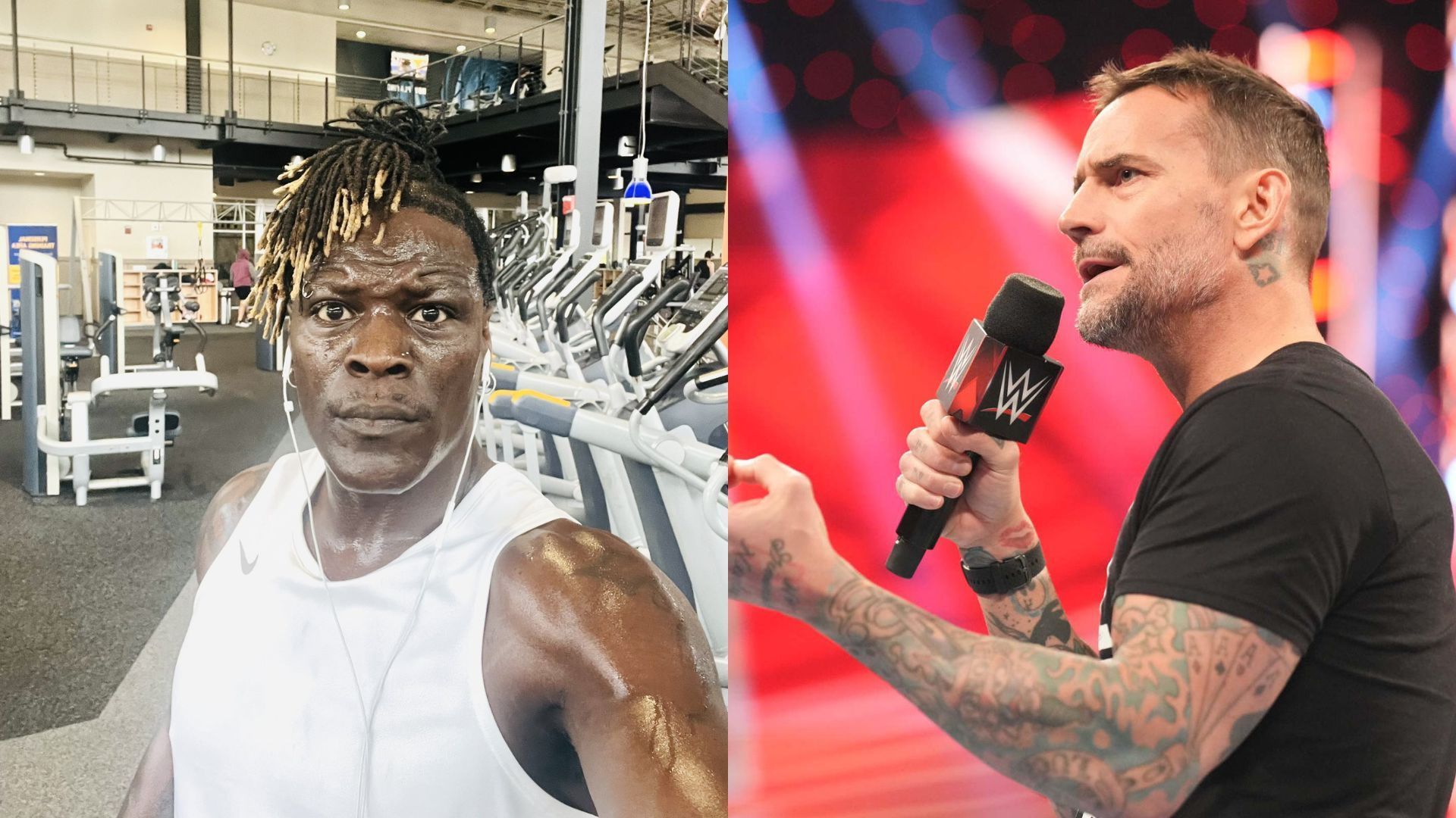 R-Truth (left), CM Punk (right)