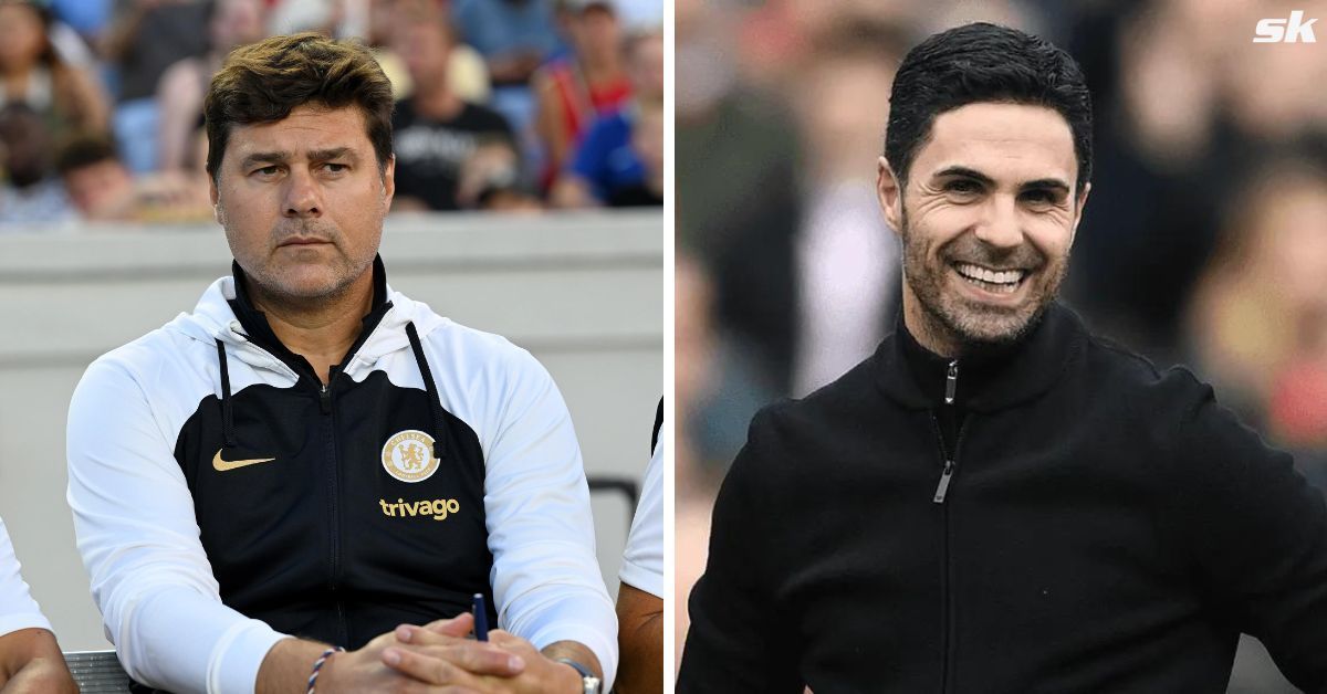 Mikel Arteta and Mauricio Pochettino (via Getty Images)