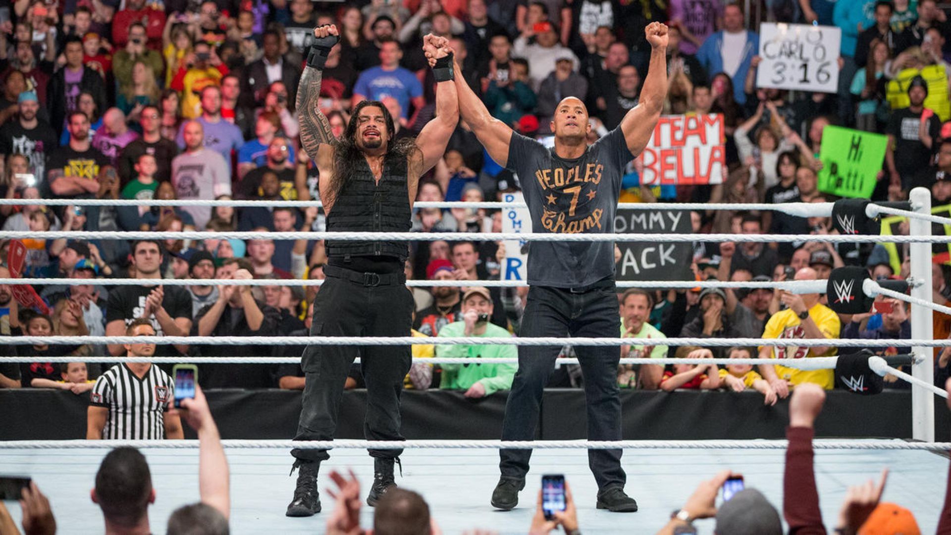 Dwayne helped Roman win the 2015 Royal Rumble