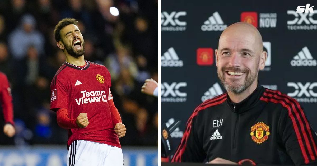 Bruno Fernandes and Erik ten Hag (via Getty Images)