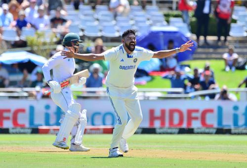 Mohammed Siraj picked up six wickets in South Africa's first innings. [P/C: Getty]