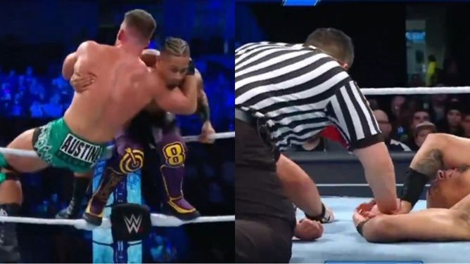 WWE SmackDown में फेमस Superstars को खतरनाक चोट लगने के बाद बीच में रोका गया मैच, कंपनी ने रिपोर्ट जारी करते हुए दिया बड़ा अपडेट