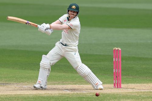 David Warner batting in his final Test match. (Pic: Getty Images)