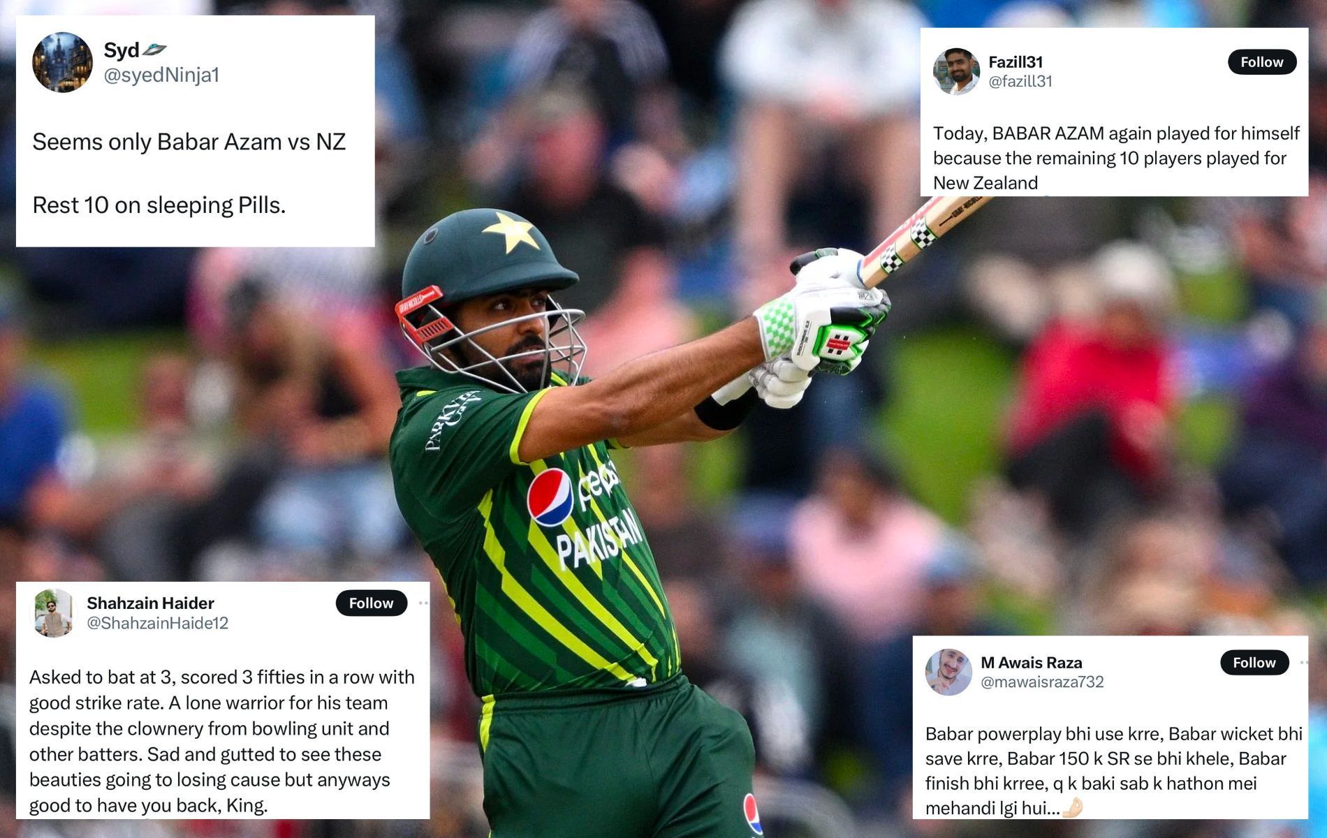 "Rest Of The Team Did Nothing" - Fans React To Babar Azam's 58-run ...