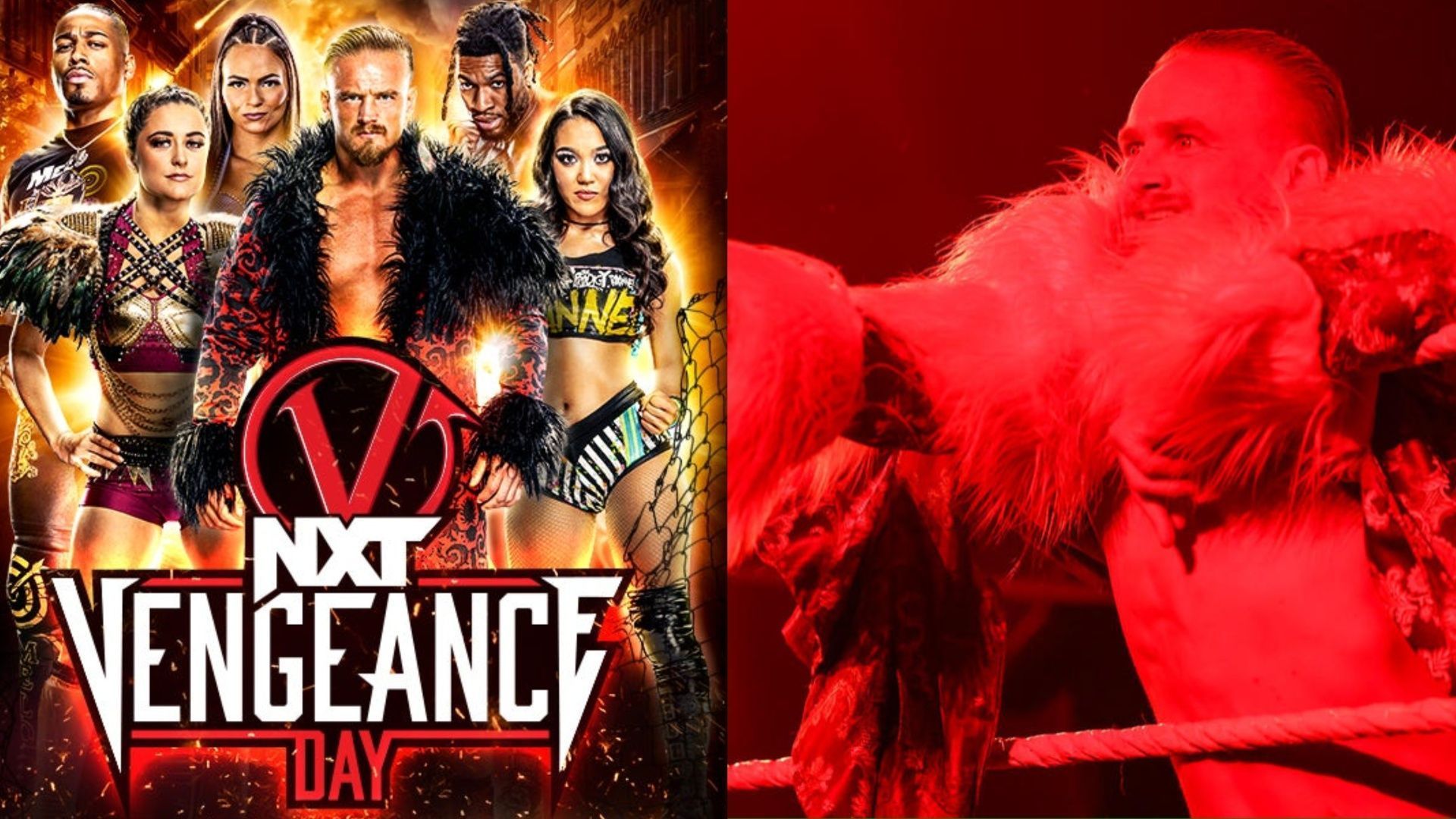 Ilja Dragunov on the NXT Vengeance Day 2024 poster.