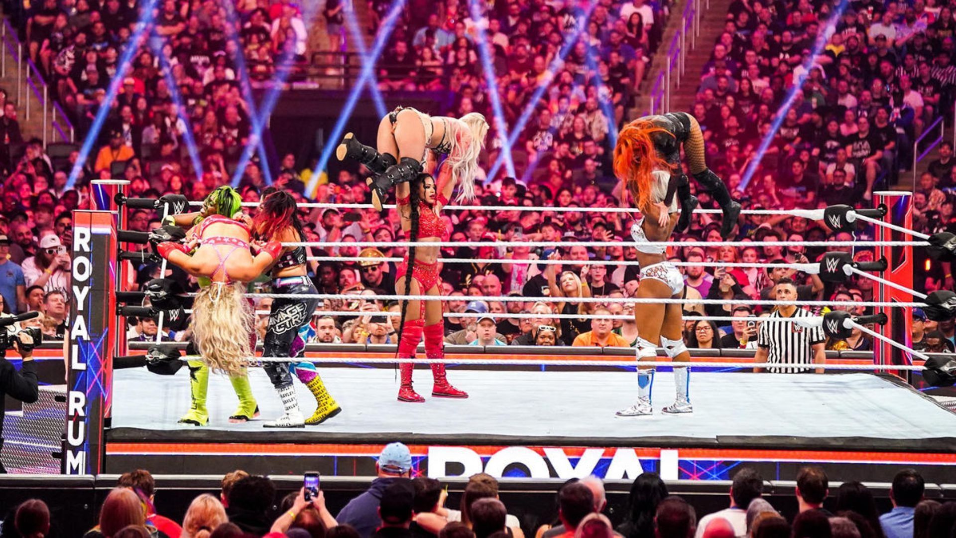 WWE&#039;s most recent PLE was the 2024 Royal Rumble in St. Petersburg, Florida