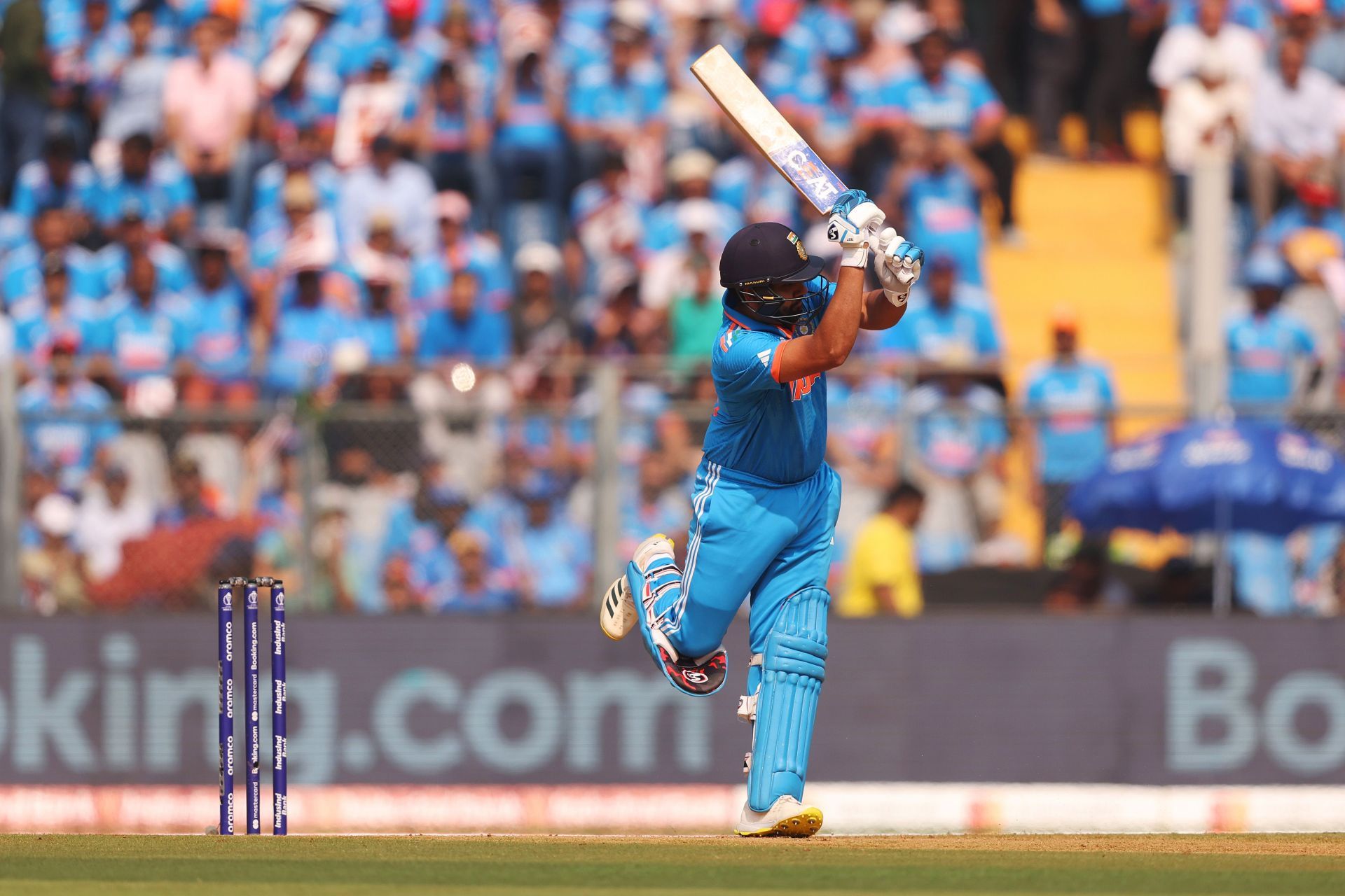 Rohit Sharma was at his destructive best in the 2023 ODI World Cup. [P/C: Getty]