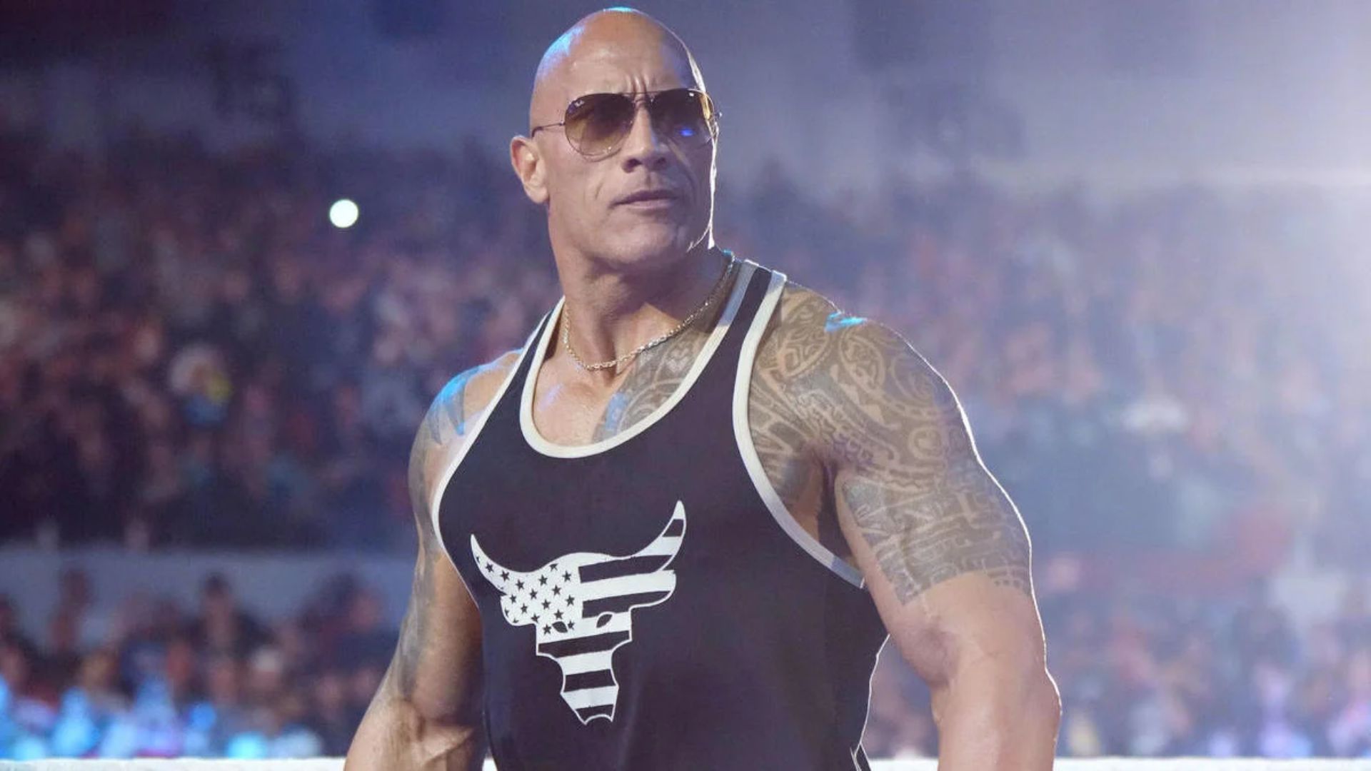 The Rock during his return on RAW. Image Credits: X