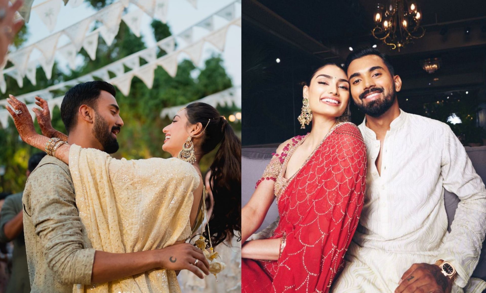 KL Rahul with his wife Athiya Shetty.