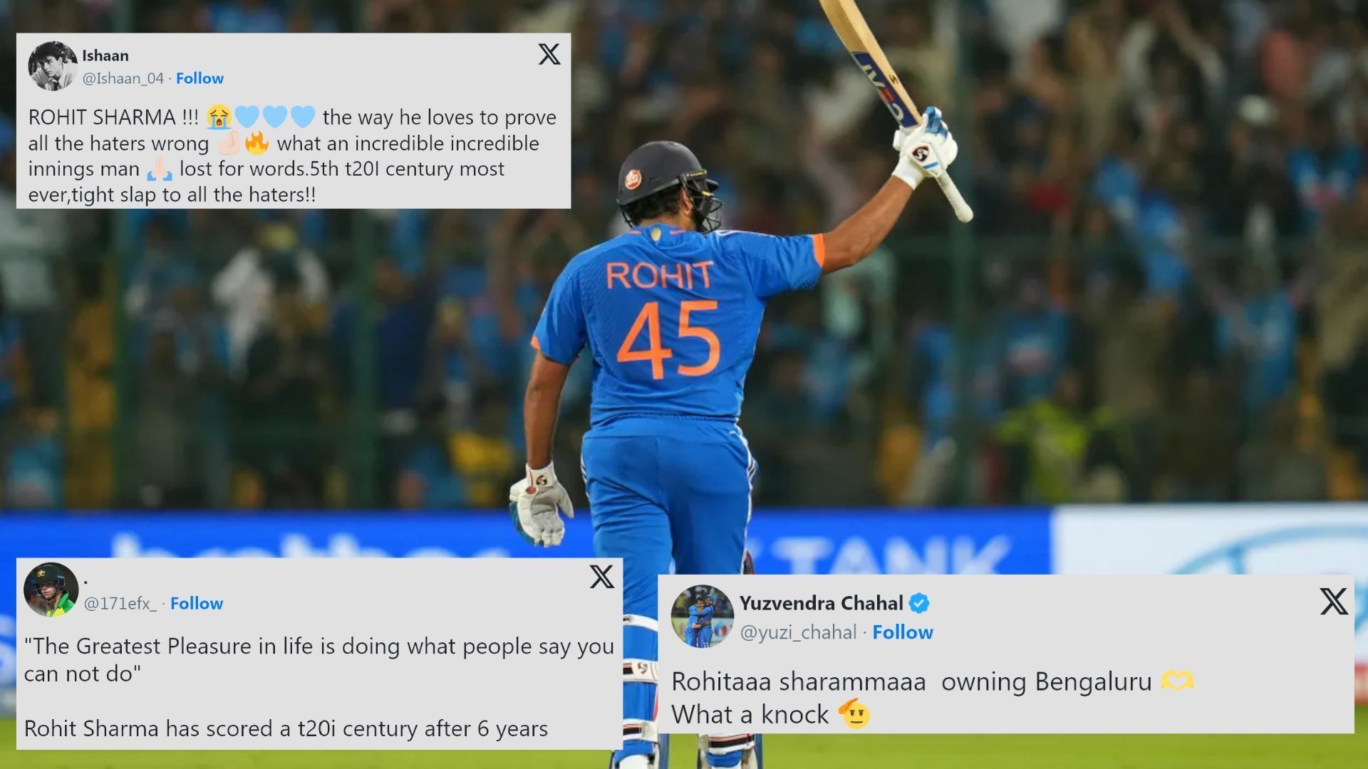 Fans were delighted to see Rohit Sharma overcome poor form with sensational knock