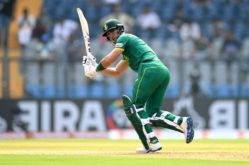 Reeza Hendricks in action: England v South Africa - ICC Men's Cricket World Cup India 2023