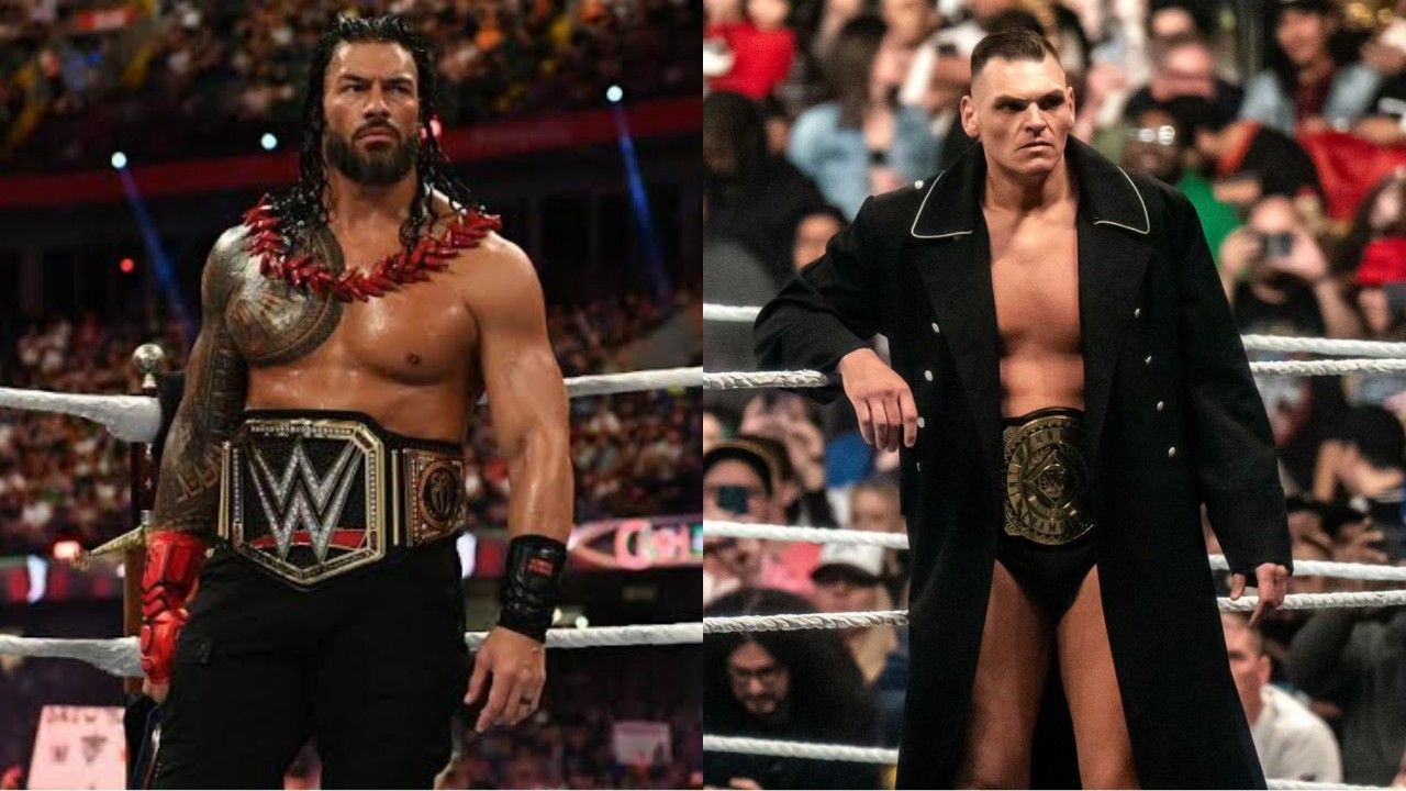 अनडिस्प्यूटेड WWE यूनिवर्सल चैंपियन रोमन रेंस और गुंथर 