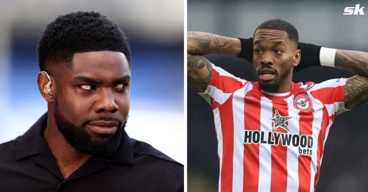 Micah Richards and Ivan Toney (via Getty Images)