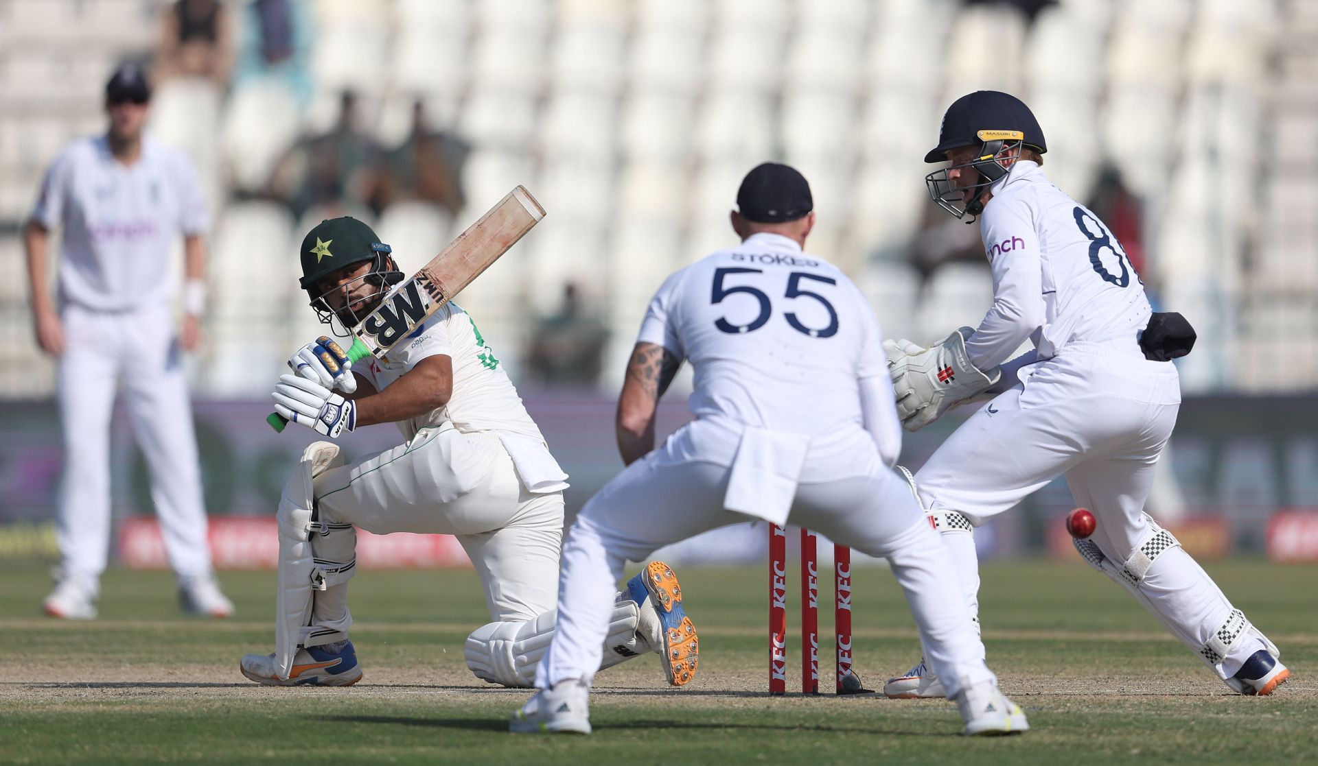 Shafique averages above 44 in his brief Test career