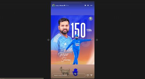 Suryakumar Yadav's latest Instagram story for Rohit Sharma