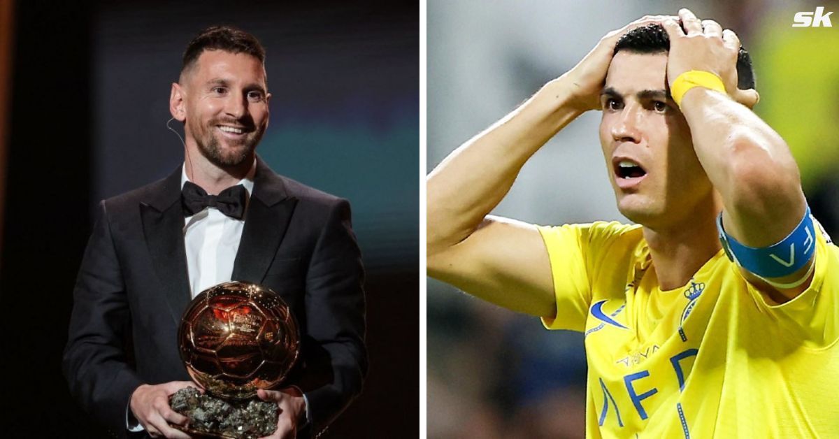 Lionel Messi (left) and Cristiano Ronaldo (right) 